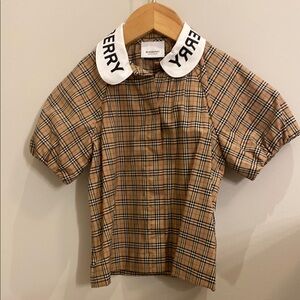 Burberry Kids Plaid Shirt - Brown, 6 yrs old